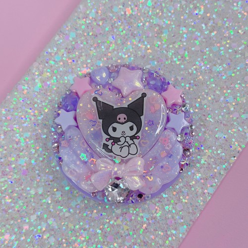 Compact Mirror Kuromi Purple C